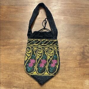 Beaded Victorian Style hand bag